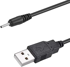 NEORTX USB to DC 2.0mm Cable, 1.5ft/0.5m USB 2.0 Type A Male to DC 2.0mm x 0.6mm 5 Volt DC Barrel Jack Power Adapter Connector Charging Cable for Phone, Headphone, Speaker (Black)