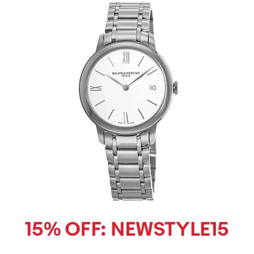 New Baume & Mercier Classima Quartz 31mm White Dial Women's Watch 10335