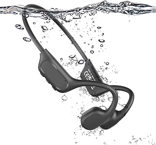 New Bone Conduction Headphones, IPX8 Waterproof Swimming Headphones with 32GB MP3 Player, Open Ear Bluetooth 6.0 Headphones for Clear Calls, Music & Game Modes for Sports, Running, Cycling & Workout