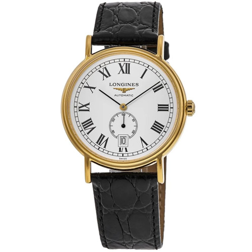 New Longines Presence Automatic White Roman Dial Men's Watch L4.805.2.11.2