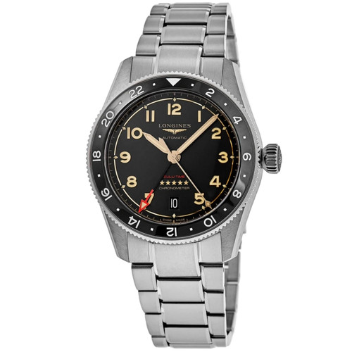 New Longines Spirit Zulu Time Automatic GMT Grey Men's Watch L3.802.1.53.6