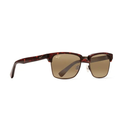 New Maui Jim Kawika Tortoise Gold Mixed Square Bronze Men's Sunglasses H257-16C