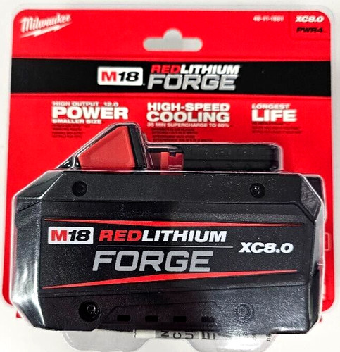 NEW N PACK Milwaukee Genuine M18 Forge 48-11-1881 8.0 AH Battery 18V Red Lithium