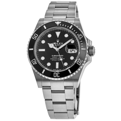 New Rolex Submariner Black Dial Date Oystersteel Men's Watch M126610LN-0001