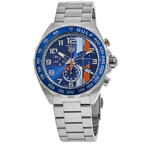 New Tag Heuer Formula 1 X Gulf Special Edition Men's Watch CAZ101AT.BA0842