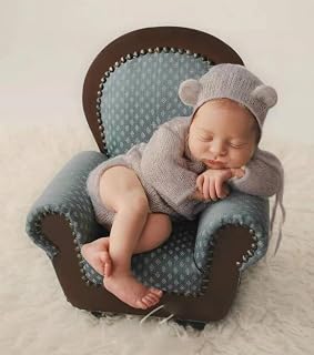 Newborn Photography Props Bear Costume Hat & Romper Infant Girls Boys Photo | Newborn Boy Photo Outfit,Newborn Picture Outfit,Newborn Photo Outfit,Photo Props Boy Girl 0-3month,Newborn Photography Outfit