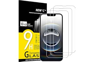 NEW'C [3 Pack] Designed for iPhone 16e Screen Protector Tempered Glass,Case Friendly Ultra Resistant