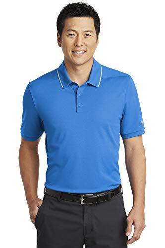 Nike Dri Fit Edge Tipped Polo Sapphire Blue Sz XL NKAA1849