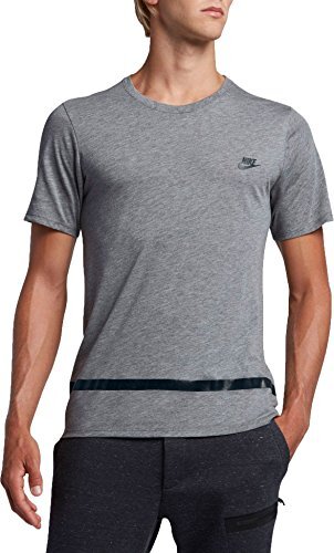 Nike Men's Short Sleeve Shirt Grey Sz Large 806278-091