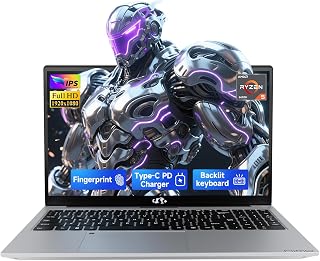 NIMO 15.6" IPS FHD-Gaming-Laptop,AMD Ryzen 5 6600H 16GB DDR5 RAM 1TB SSD (Beat i5-1335U, 6 Cores Up to 4.5GHz) AMD Radeon 660M GPU-Computer with 100W Type-C Backlit Keyboard Fingerprint