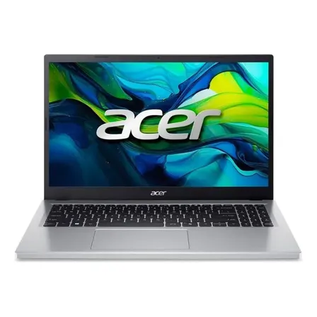 Notebook Acer Aspire Go 15 Ag15-32p-39r2 Intel Core I3 N355 8gb De Ram Ddr5 128gb Ssd Pcie Nvme Gr&aacute;ficos Intel Uhd (15,6) Full Hd 1920 Px X 1080 Px Wi-fi, Windows 11 Home, Color Gris. Pure Silver