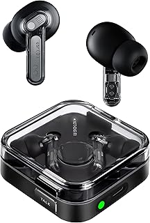 Nothing Ear (3) Wireless Earbuds Super Mic 45dB Hybrid Active Noise Cancelling Bluetooth Headphones Hi-Res 6 Mics, 12mm Dynamic Bass Boost, Dual Connect ANC Sport Ear Buds for iPhone Android, Black