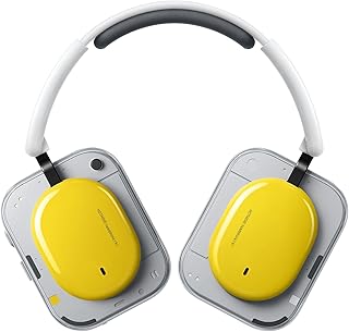 Nothing Headphone (a) 2026 New, Adaptive Active Noise Cancelling Headphones, Wireless Over Ear Bluetooth 5.4 ANC Headset with LDAC Hi-Res, 5 HD Mics Ultra Bass via APP, 135 Hours Playtime, Yellow