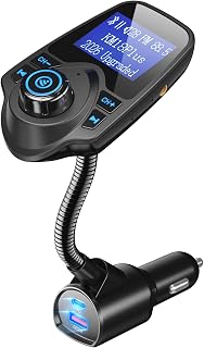 Nulaxy KM18 Plus 48W Bluetooth 5.4 FM Transmitter, 1.44" Screen Car Adapter