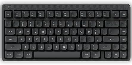 nuphy Node75 Wireless Mechanical Keyboard, 75% Gaming Keyboard | Hot Swappable, For Mac / Windows, Supports Touch Gestures, For Bluetooth, 2.4GHz, USB-C, RGB Backlit, PBT Keycaps