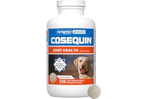 Nutramax Cosequin Joint Supplement for Dogs, MSM+HA, Chew Tablets, 250ct | Joint Health, Glucosamine + Chondroitin for Dogs, MSM, Supports Joints, All Breeds & Sizes, All Ages, Chewable Tablets