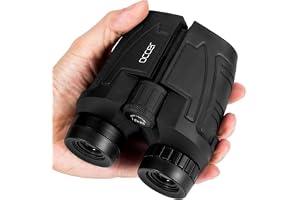 Occer 12x25 Compact Binoculars for Adults and Kids, Large Eyepiece Waterproof Binocular with Low Light Vision,High Powered Easy Focus Binoculars for Bird Watching,Outdoor Hunting,Travel,Sightseeing