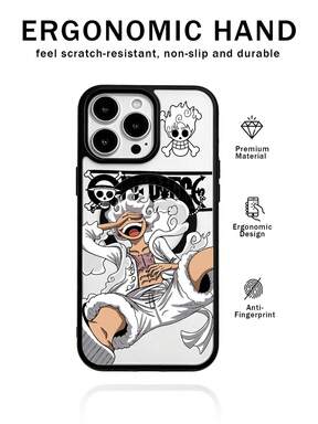 Official Authorized Miniso PC Magnetic Phone Case Compatible With Iphone 4/3/2 Series, Transparent Candy Back Plate, Anti-Drop Protective Cover, Supports MagSafe Magnetic Wireless Charging, Fashionable Minimalist Full-Edge Soft Shell, Unisex Creative Pers