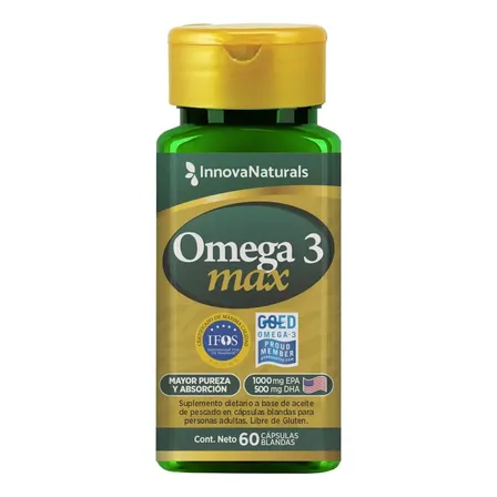 Omega 3 Max 1000 Epa + 500 Dha Innovanaturals 60 Caps IFOS GOED