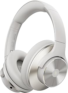 OneOdio Focus A10 Wireless Bluetooth Noise Cancelling Headphones - Hi-Res Audio, 50H Playtime, Built-in Mic, Compatibility with Apple & Android, Comfortable Over Ear Ideal for Travel Work