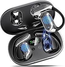 Open Ear Earbuds Wireless Bluetooth 6.1, Bluetooth Earbuds with Earhooks, HiFi Stereo Open Ear Headphones with ENC Mic, IP7 Waterproof Wireless Headphones for Running, Sports, Workout and Business
