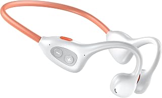 Open Ear Headphones, Bluetooth 6.1 Wireless Air Conduction Headphones Sport Earbuds,IPX6 Waterproof,Clear Call,Lightweight Earphones for Running Cycling Workouts (White)