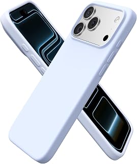ORNARTO for iPhone 17 Pro Max Case, Liquid Silicone, Baby Blue | 4-Layer Liquid Silicone Rubber, Soft Touch Feel, Slim Shockproof Case, Raised Edges, Anti-Scratch, Microfiber Lining