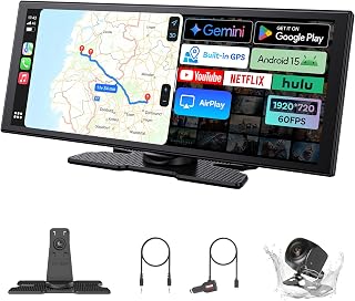 OTTOCAST OttoScreen AI (2nd Gen.) 11.4" Wireless CarPlay Screen for Car