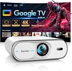 Outdoor-Projector Built-in Google TV, Sovboi Auto Lens Cap Smart Proyector