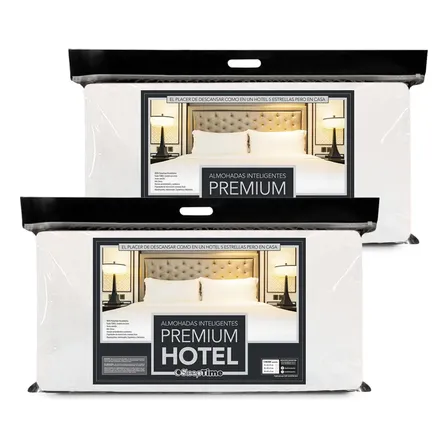 Pack X2 Almohadas Inteligentes Sleeptime 68x40 Premium Hotel 68x40x13 Premium Hotel