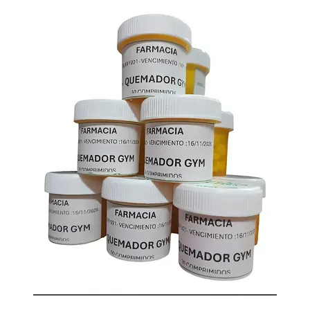 Pack X4 Quemador De Grasa Natural Gym 30 Caps X Frasco Sin Sabor