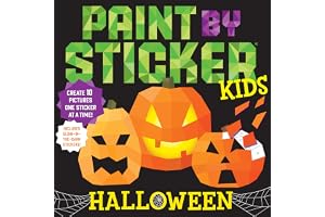 Paint by Sticker Kids (Official): Halloween: Create 10 Pictures One Sticker at a Time! Includes Glow-in-the-Dark Stickers