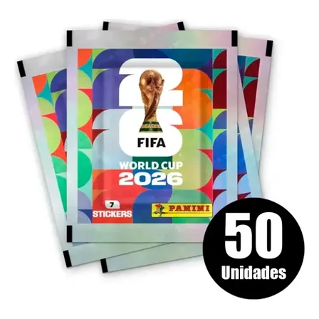 Paquetes De Figuritas X50 Panini Oficial Mundial 2026