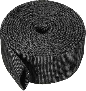 PATIKIL 1.2" Dia 10FT Nylon Protective Hose Sleeve, Cable Cover Sheath Protection for Welding Tig Torch Hydraulic Hose, Black