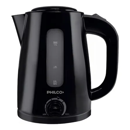 Pava El&eacute;ctrica Philco 91pe1821npp- 1.7 L - Selector De Temp Negro
