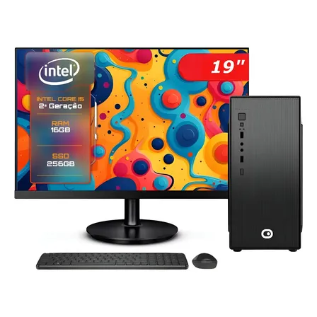 Pc Computadora Completa Intel I5 Ram 16gb Ssd 256gb 19  Wifi 256 Gb 16 Gb Intel Graphics Hd