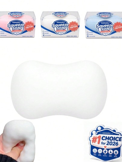 pc Crunchy Squishy Soap Handmade Ball, ASMR New Soap Building Block Handmade Ball, Purely Handmade, Sound-Controlled Stress Relief Toy, Can Relieve Anxiety, Fingertip Toy, Hand Pressure Relief, Best Gift For Birthday-Party-Christmas-Valentine's Day-Childr