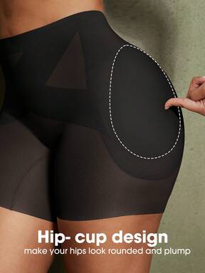 pc Women's Waist Shaping Micro Shaping Butt Lift Padded Underwear, Non-Removable And Adjustable Butt Shaping Panties, Women's Shapewear $.9 Flash Sale