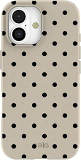 Pela | Phone Case Compatible with iPhone 17 | MagSafe Included | Cute Eco Friendly | Made with Plants | Latte Pop Multicolor