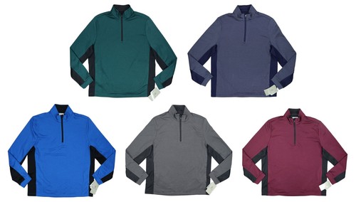 PGA Tour Golf Jacket Men's Thermal Stretch 1/4 Zip Pullover NWT Pick Size/Color