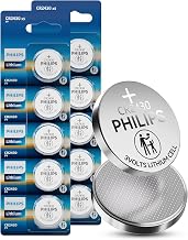 PHILIPS CR2430 3V Lithium Button Cell Battery 10 Pack, 10 Year Shelf Life | Stable Discharge, Child Resistant Packaging works with Key Fob & Household Electronics