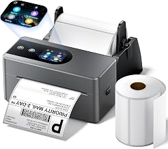 Phomemo PM64D Bluetooth Thermal Label Printer with Touchscreen | 500PCS 4X6 Labels, Shipping Label Printer, 203DPI USB Wireless Label Printer for Small Business, USPS, Amazon, Etsy, Shopify