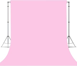 Pink Photography Backdrop for Photoshoot, Fabric 6x9ft | Versatile Studio Photo Backgrounds, Non Reflective, Easy to Use, for Portraits, Product, Party, Video Creation