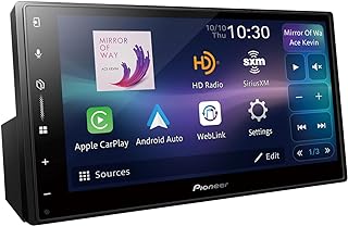 Pioneer DMH-W3050NEX 6.8" Capacitive Touchscreen Double Din Car Stereo | Digital Multimedia Receiver, Wireless Apple CarPlay & Android Auto, Bluetooth, Backup Cam, Maestro, HD Radio, Hi-Volt RCA
