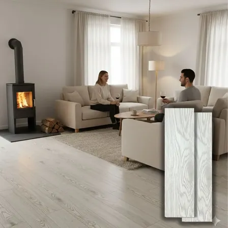 Piso Lvt Vinilico Autoadhesivo Pvc 2mm Alto Transito X Caja Crema Yb-m-1003-93