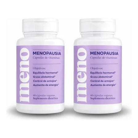 Plan 120 D&iacute;as Bajar De Peso C&aacute;psulas Meno Menopausia S/sabor Sin Sabor