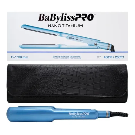 Planchita Alisado Babyliss Pelo Seco 450f + Funda 9559 Local Celeste