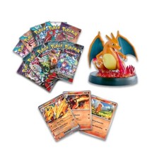 Pokemon Charizard EX Colecci&oacute;n Super Premium - Figura + 3 Cartas Promocionales + 10 Paquetes