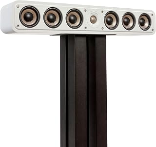 Polk Audio Signature Elite ES35 Slim Center Channel Speaker Elegant White | Hi-Res Audio Certified, Dolby Atmos & DTS:X Compatible, 1" Tweeter & (6) 3" Woofers, Dual Power Port for Effortless Bass