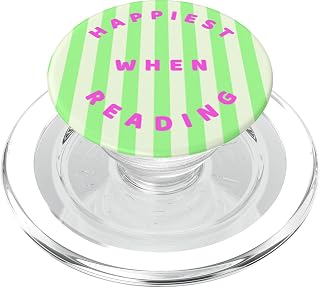 PopSockets Bookish Phone Grip & Stand- Happiest When Reading PopSockets PopGrip for MagSafe